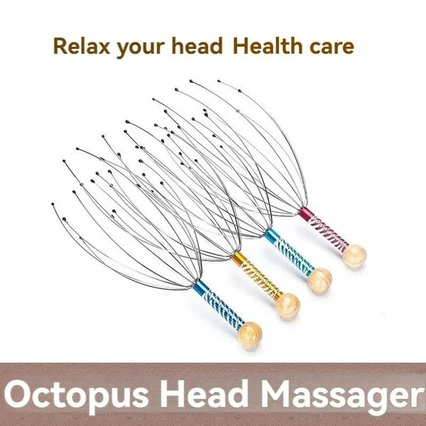 New Octopus Head Massager – Scalp Scratcher & Itch Reliever Fast Shipping