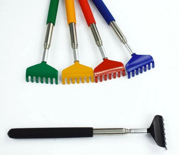2 PC Extendable Stainless Steel Telescoping Back Scratcher Massager Extends 27"