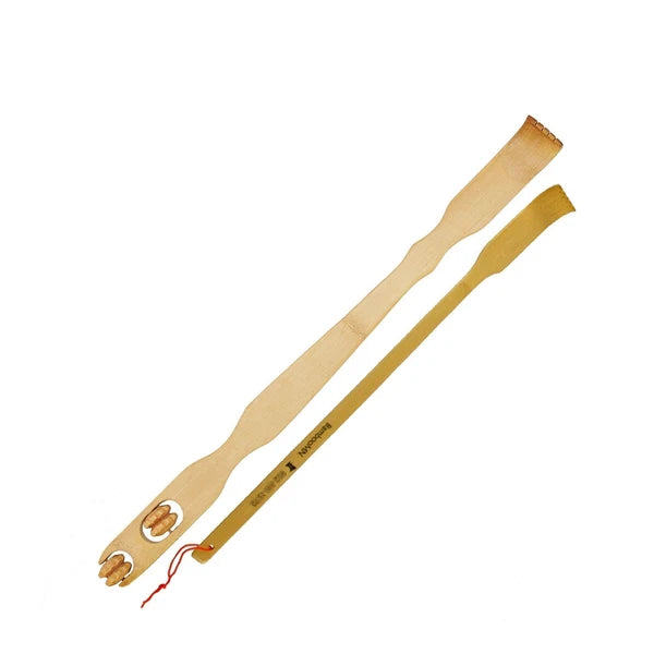 Bamboo Backscatcher with Massage Roller Handle + Shoe Horn Bamboo Minnesota