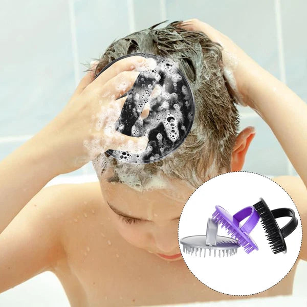 2 Pieces Shampoo Brush Hair Massager Scalp Washing Gloves Scratcher