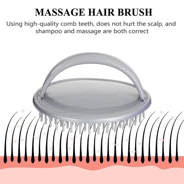 2 Pieces Shampoo Brush Hair Massager Scalp Washing Gloves Scratcher