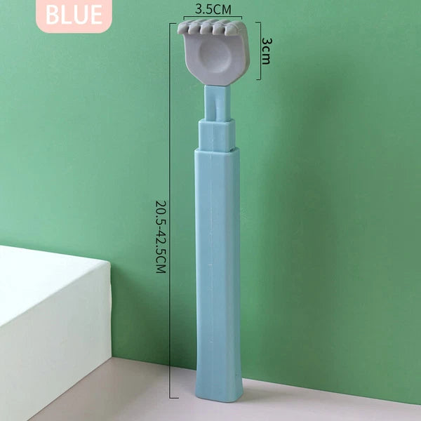 Soft Silicone Head Back Scratcher Telescopic Back Itching Relief Massager
