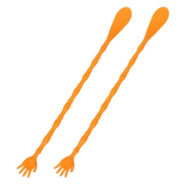 2 Pcs Itchy Claw Shoe Horn Anti Massager Back Scratcher and Shoehorn