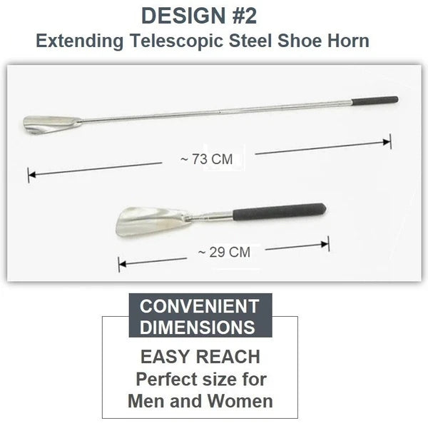 Back Scratcher & Shoe Horn - Strong Plastic | High quality Metal Steel Shoe Horn