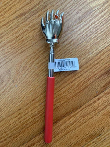 One (1) HAND WITH RING TELESCOPIC BACK SCRATCHER  EXTENDABLE TO 23"  4 COLORS