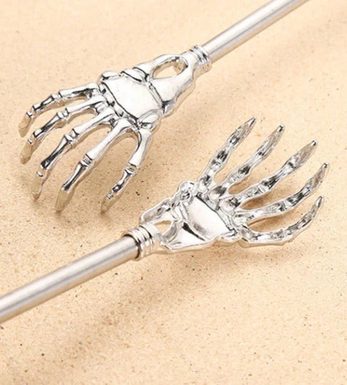 BEAR CLAW / RAKE BACK SCRATCHER Metal Extending Massager Telescopic Portable UK