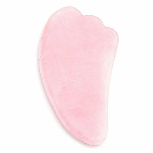 Rose Quartz Crystal GuaSha Facial Roller+Body Gua Sha Board Massager Tool Set