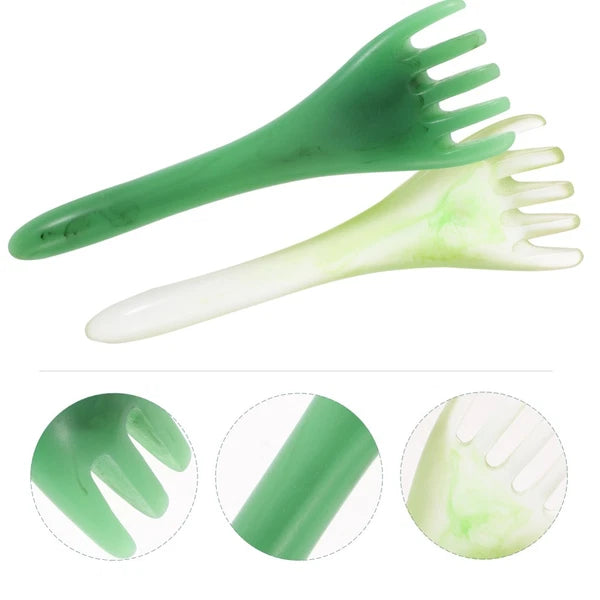 2 Pcs Head Therapy Comb Massage Claw Miss Tools for Scalp Scratcher