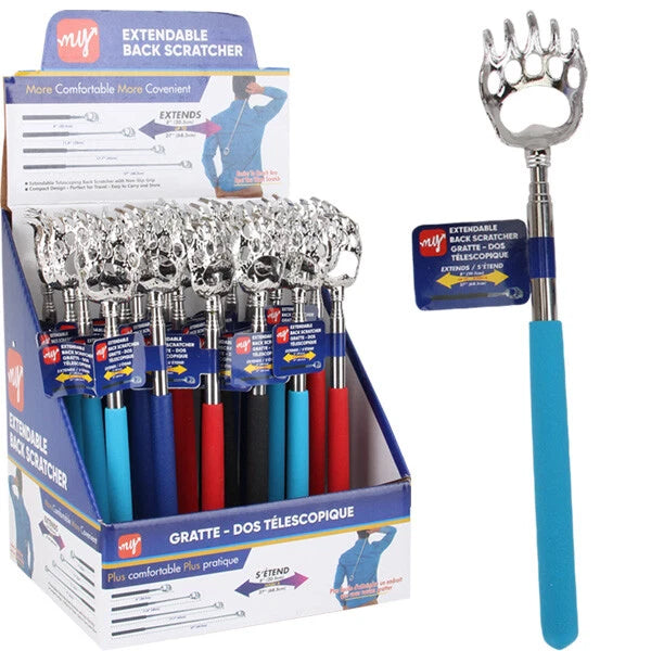 Extendable Stainless Steel Telescoping Back Scratcher Massager Extends 27"