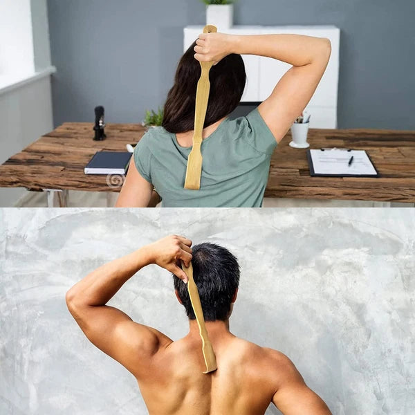 17" Bamboo Back Scratcher,100% Natural Bamboo Back Scratchers for Itching Relief