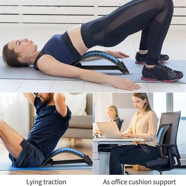 Back Stretcher for Pain Relief | Multi-Level Spine Cracker Board |Lumbar Support