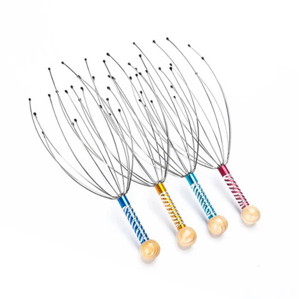 Octopus Head Massager Scalp Scratcher Relaxation Health Care Tool UK