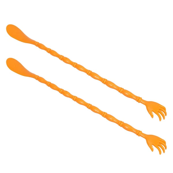 2 Pcs Itchy Claw Shoe Horn Anti Massager Back Scratcher and Shoehorn