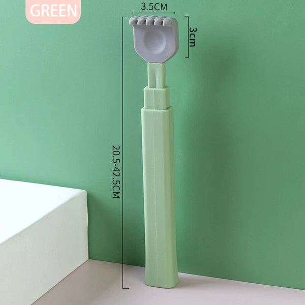 Soft Silicone Head Back Scratcher Telescopic Back Itching Relief Massager