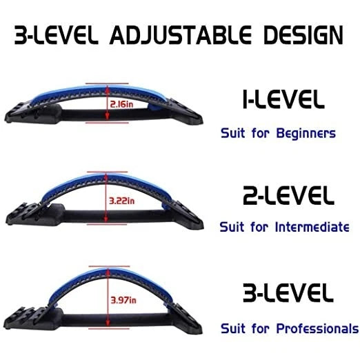 Back Streching Device, Back Massager for Bed-Chair-Car Multi -Level