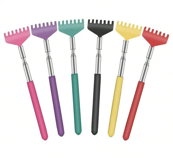 Stainless Steel Back Scratcher 1P Extendable Telescopic Itch Relief Massager NEW
