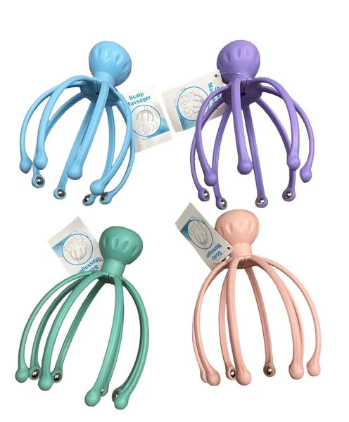 Head Massager Scalp Scratcher Steel Ball Easy Grip Large Size Relaxer