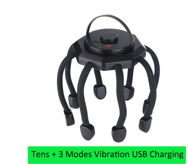 Electric Octopus Claw Scalp Massager Stress Relief Therapeutic Head Scratcher