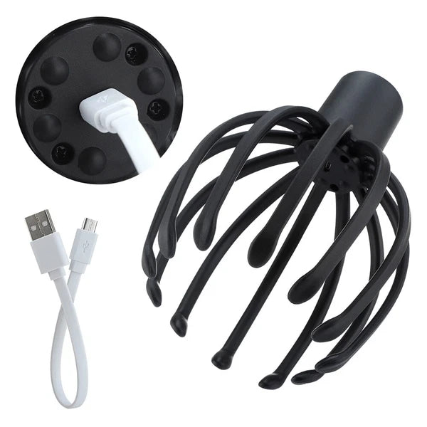 Electric Octopus Claw Scalp Massager Stress Relief Therapeutic Head Scratcher