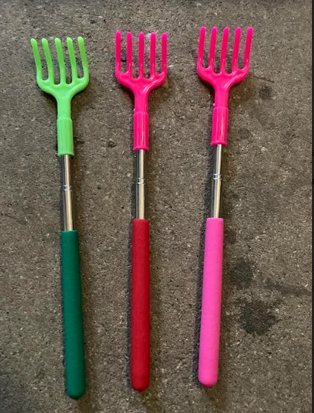 Chrome Plated Brass Telescoping Back Scratcher Extendable to 23" Compact Size G3