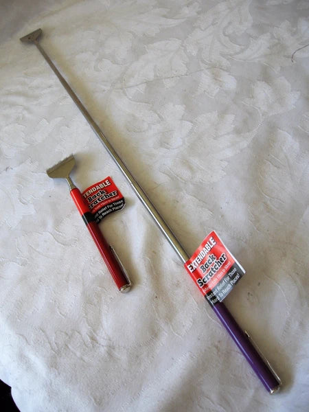 Telescopic Extendable Back Scratcher Massage Claw Metal Pen Clip Pocket Handbag