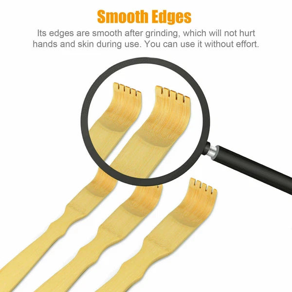 5* 100% Natural Bamboo Back Scratcher Massage Body Itch Scratching Long Wooden.