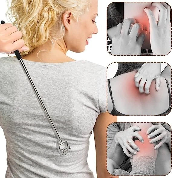 BEAR CLAW / RAKE BACK SCRATCHER Metal Extending Massager Telescopic Portable UK