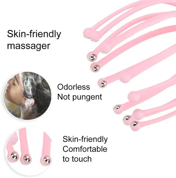 Head Massager Scratcher Neck Massage Scalp Relax Calm Stress Relief Octopus