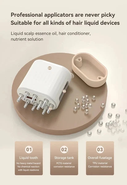 Electric Head Scalp Massager Hair Growth Serum Comb Waterproof Head Scratcher