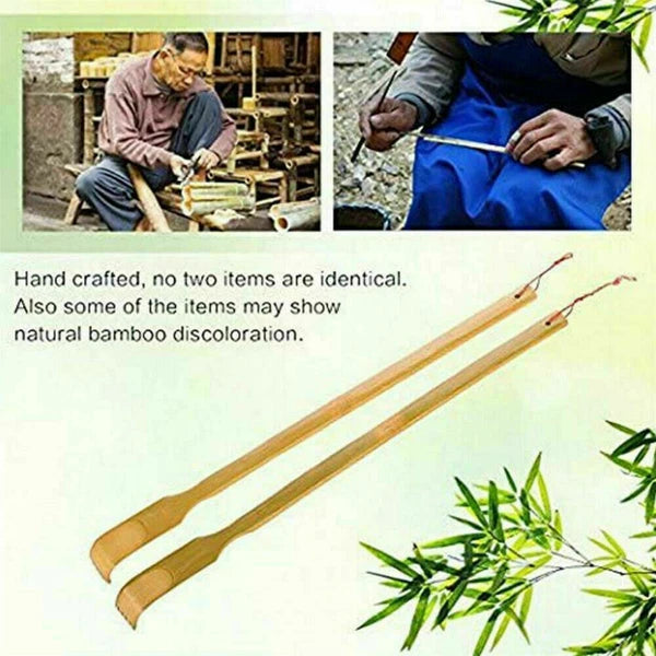 5* 100% Natural Bamboo Back Scratcher Massage Body Itch Scratching Long Wooden.