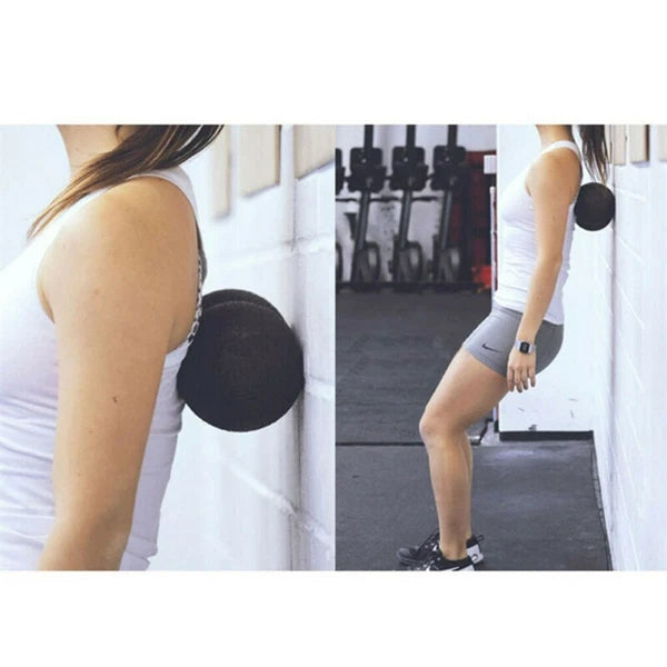 2x Peanut Massage Ball Yoga Muscle Roller Physical Therapy Balls Spine Massager
