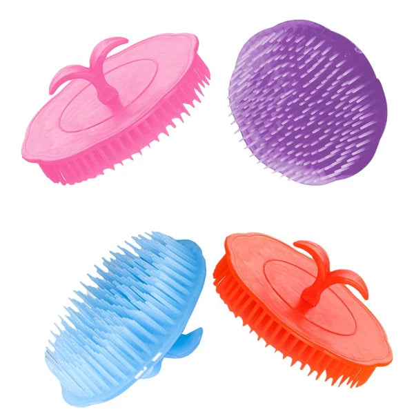 4 Pcs Shampoo Brush Scratcher for Dandruff Hair Scalp Massager