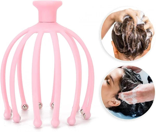 Head Massager Scratcher Neck Massage Scalp Relax Calm Stress Relief Octopus