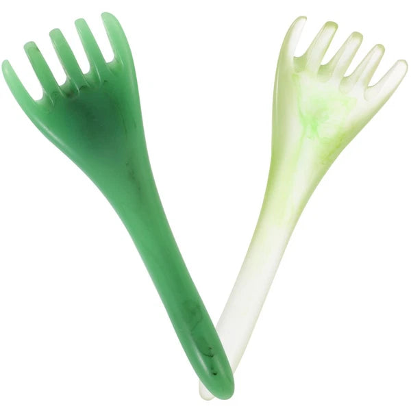 2 Pcs Head Therapy Comb Massage Claw Miss Scalp Scratcher Massager Guasha