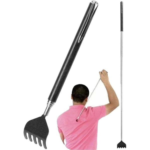 36cm Portable Extendable Back Scratcher with Handy Pen Style Pocket Clip Adults