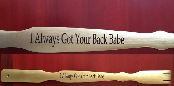Personalized(Engraved)~19” Golden color Wooden Back Scratcher ,Gift for everyone