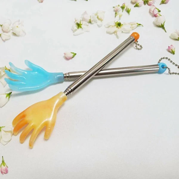 Backscratcher Finger-Like Extendable Massage Stick Telescoping Back Scratcher