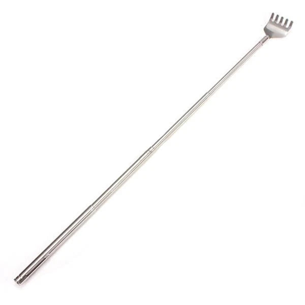 Extendable Stainless Steel Telescoping Back Scratcher Extend 20" Pen Pocket Clip