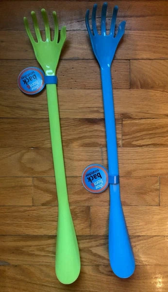 (1) 20" BACK SCRATCHER SHOE HORN COMBO - EXTRA LONG STURDY Plastic Horns Inch