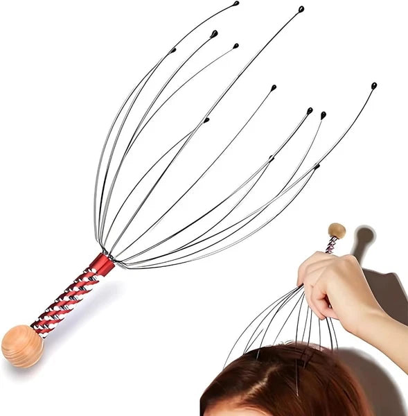 2 x Head Massager Metal Scalp Neck Body Natural Relax Pain Relief Scratcher| UK