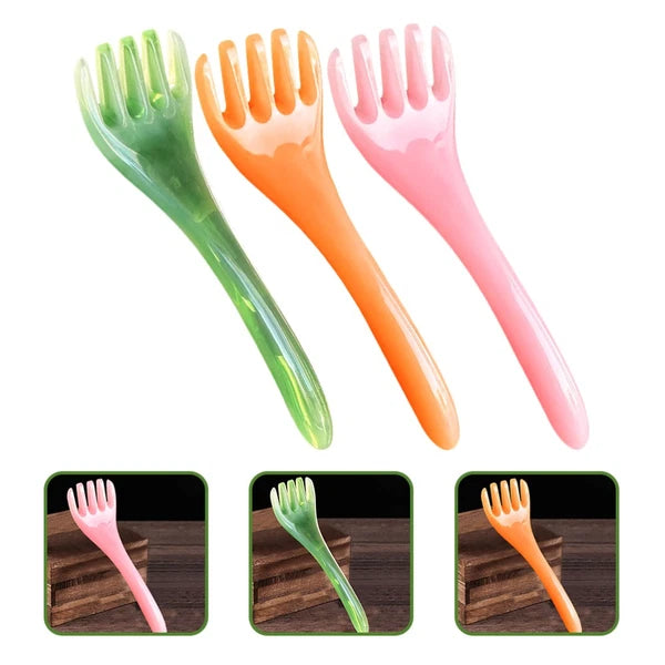 3 Pcs Meridian Comb Hair Massager Scalp Brush Kits Tool Scratcher