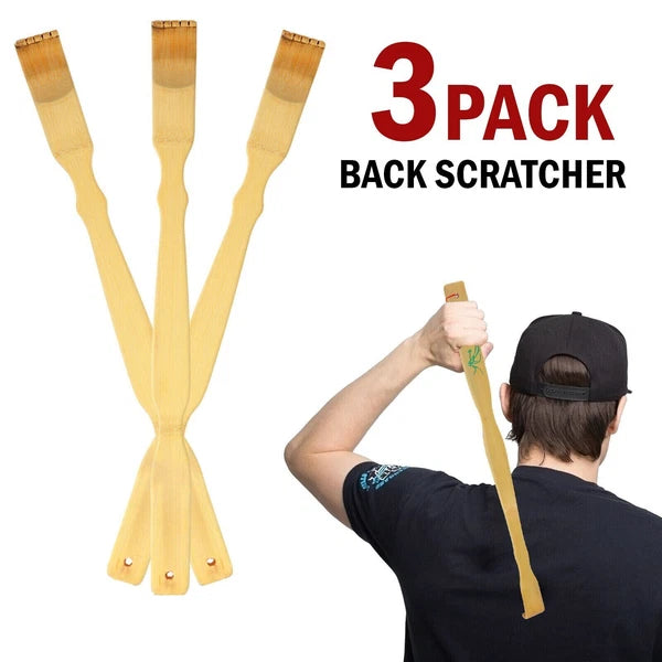3Pack Bamboo Back Scratcher with Long Handle Wooden Itch Relief Tool US Seller