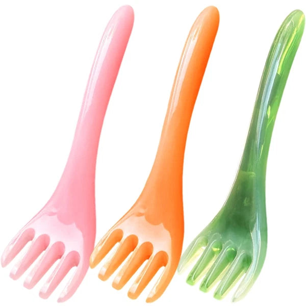 3 Pcs Meridian Comb Hair Massager Scalp Brush Kits Tool Scratcher