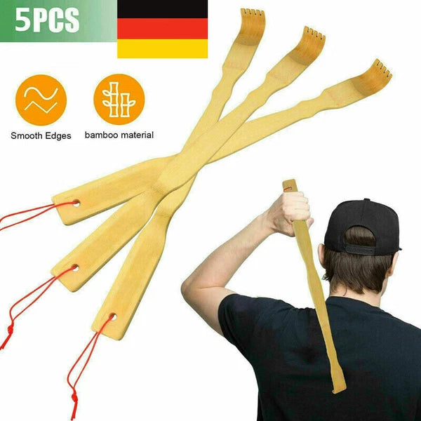1-5pcs Bamboo Massager Back Scratcher Wooden Back Scratcher Massager 42cm-
