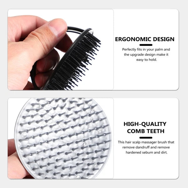 2 Pieces Shampoo Brush Hair Massager Scalp Washing Gloves Scratcher