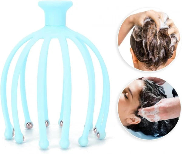 Head Massager Scratcher Neck Massage Scalp Relax Calm Stress Relief Octopus