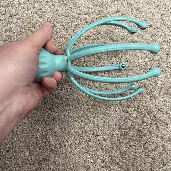 Head Massager Scalp Scratcher Steel Ball Easy Grip Large Size Relaxer