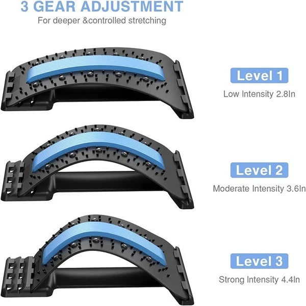 Back Stretcher for Pain Relief | Multi-Level Spine Cracker Board |Lumbar Support