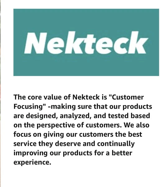 Nekteck Shiatsu Neck/Back Massager with Heat, Electric, Deep Tissue, 8 Nodes New