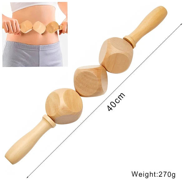 Wooden Massage Tools Anti Cellulite Body Shaping  for Beauty Sore Muscle Relief